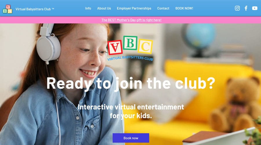 Virtual Babysitters Club Partnership